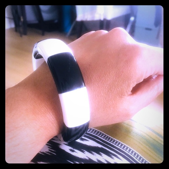 Jewelry - CNo. 5 inspiredBlack and White resin bangle